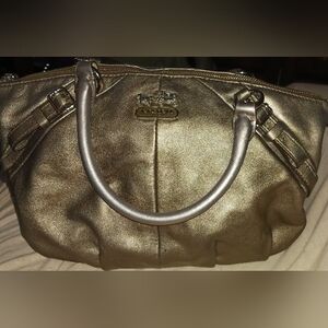 Coach Madison Gold Metallic Handbag